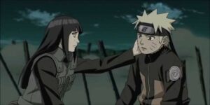Naruto Hinata's Hand On Naruto's Cheek