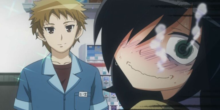 Watamote Episode 1 Tomoki Talking To A Cashier