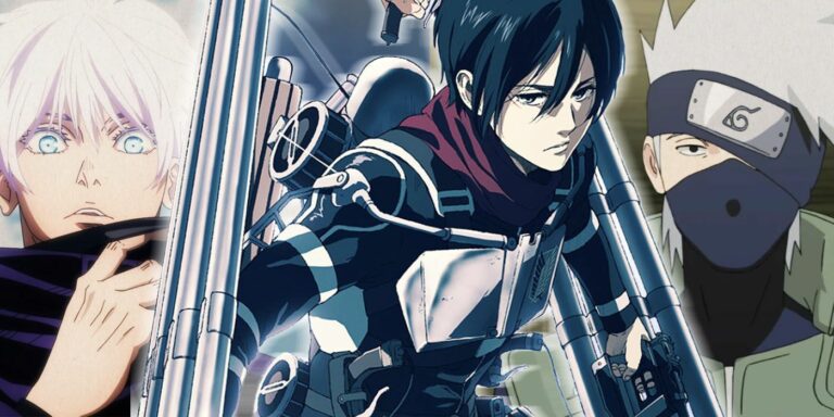 mikasa, gojo, kakashi