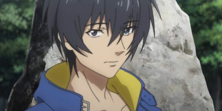 Yuji with a rock