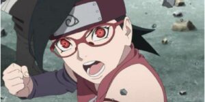 Sarada Uchiha in battle