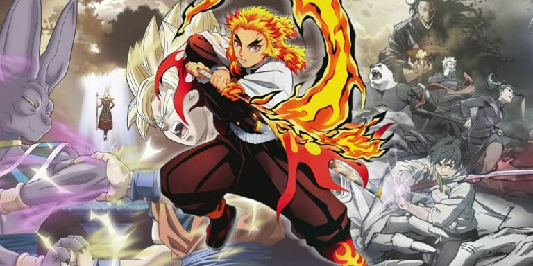 demon slayer, jujutsu kaisen and dragon ball z movie