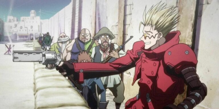 Vash as depicted in Trigun: Badlands Rumble.