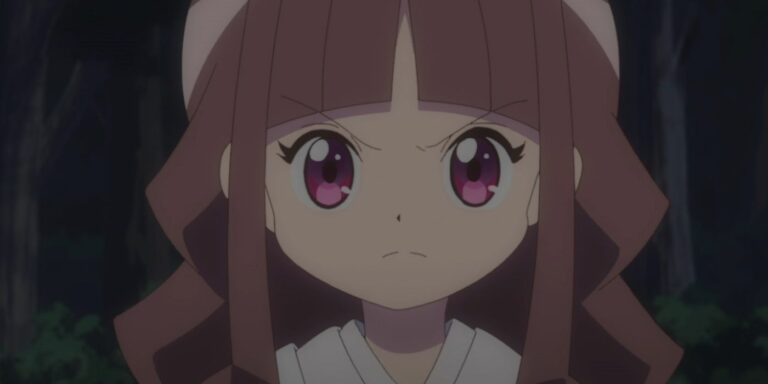 Ruli Tsukiyono looks determined in Digimon Ghost Game