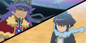 Leon vs Alain in the Masters Eight of Pokémon Journeys