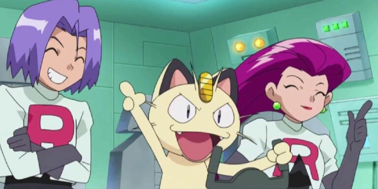 Team Rocket pilots their latest mecha in Pokémon.