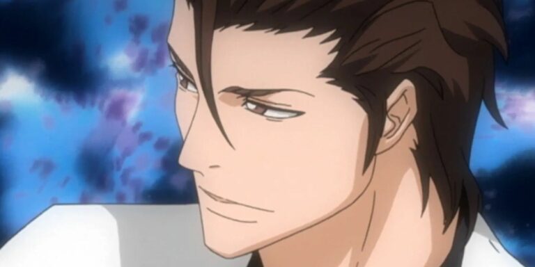 Aizen hair slicked back