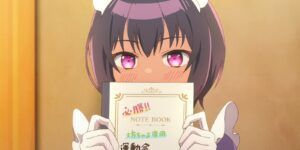 Lilith bashful with book