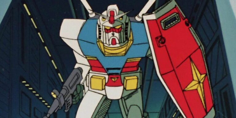 The RX782 Gundam launches in Mobile Suit Gundam.