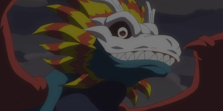 Airdramon declares he is like a god in Digimon Ghost Game