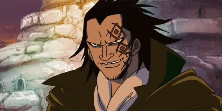 Monkey D. Dragon smiling On Island Of Baltigo