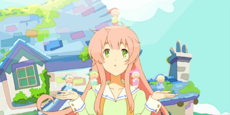 The protagonist and some fairies from Humanity Has Declined