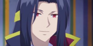 Claude grinning