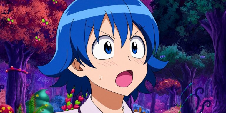 Iruma surprised in forest