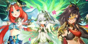Nilou, Kusanali, and Dehya from Genshin Impact