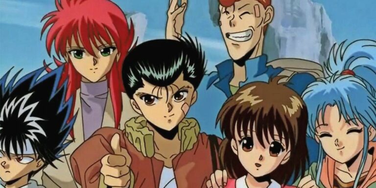 The main cast of Yu-Yu-Hakusho Anime