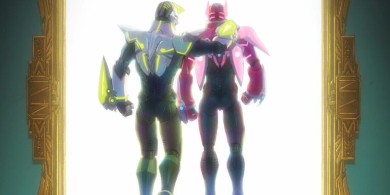 A painting commemorating the Legendary Buddy Heroes, Tiger and Bunny