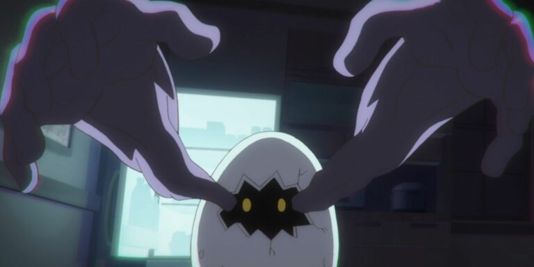Digitamamon's arms reach out to capture his prey in Digimon Ghost Game