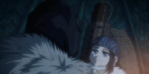 Wilk looks at a young Asirpa