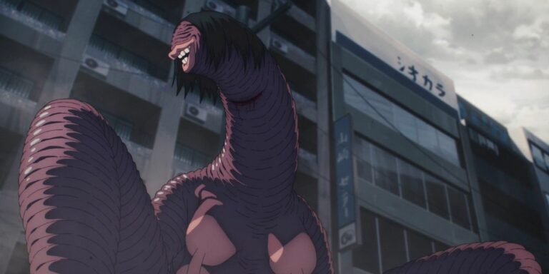 The Leech Devil fights Denji in Chainsaw Man