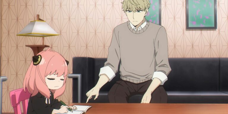 Spy x family ep 18 Loid and Anya studying
