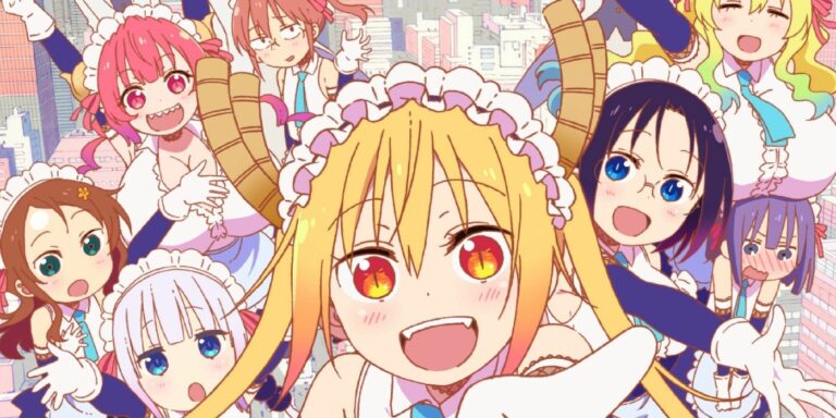 Tohru leads the maids in Miss Kobayashis Dragon Maid S