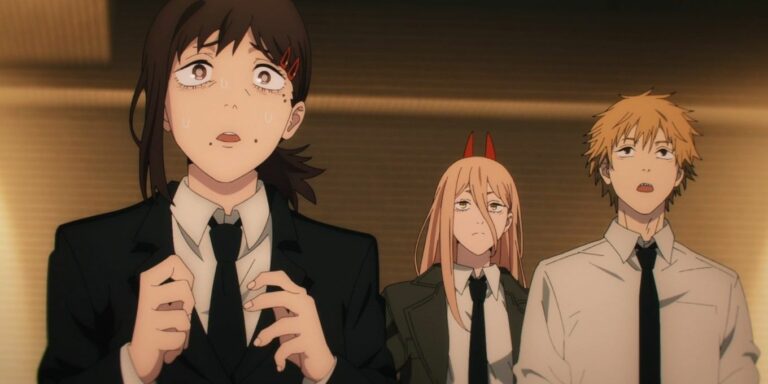 Kobeni is terrified in Chainsaw Man
