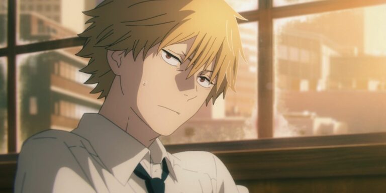 Denji in an office in Chainsaw Man.