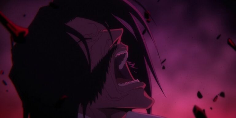 Yhwach screaming against Yamamoto Bleach