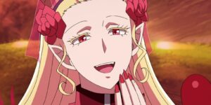 Elizabetta X is chuckling in forest