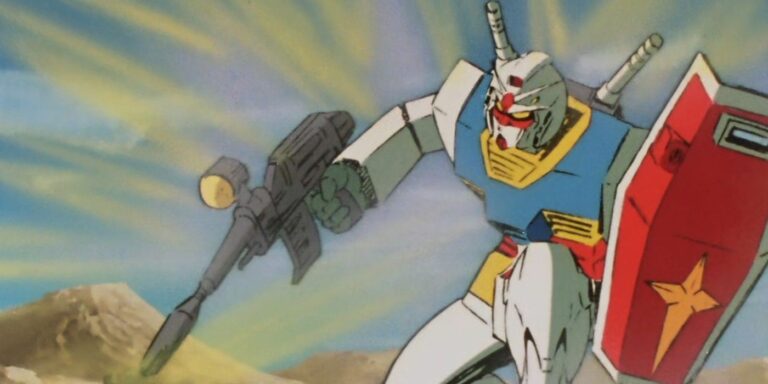 The original Gundam from Mobile Suit Gundam