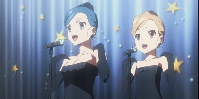 Taiga and Ami sing Holy Night in Toradora at the Christmas party
