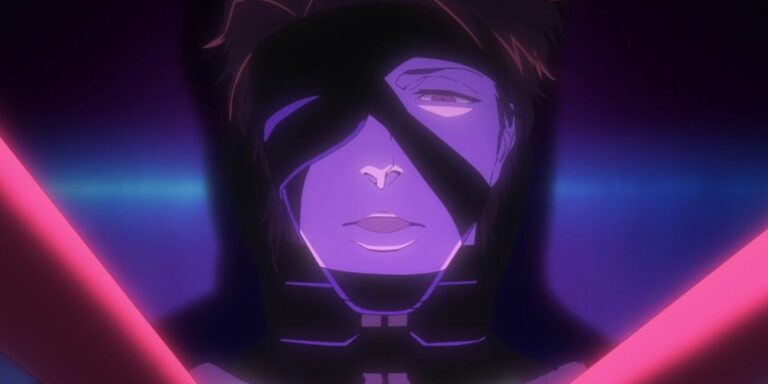 Sosuke Aizen talking in his restraints