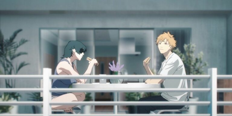 Denji and Himeno have breakfast in Chainsaw Man