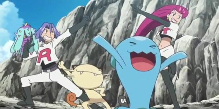 Team Rocket Beats Ash victory pose