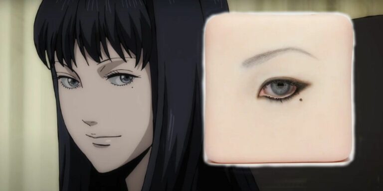 Tomie and the novelty eye replica from Ito x Doooo collection