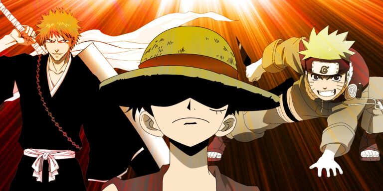 bleach ichigo one piece luffy naruto