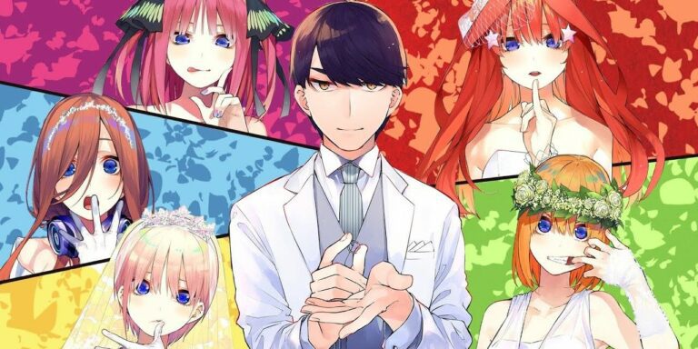 The Quintessential Quintuplets main cast Futaro Ichika Nino Miku yotsuba Itsuki