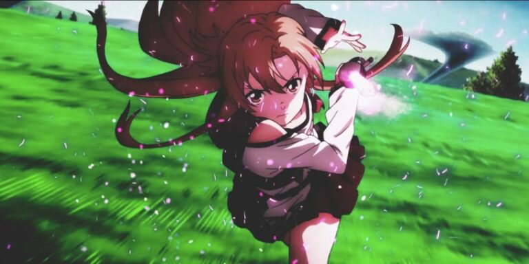 Asuna using sword in Sword Art Online: Progressive film