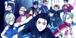 Cover art featuring the cast from Yuri on Ice.