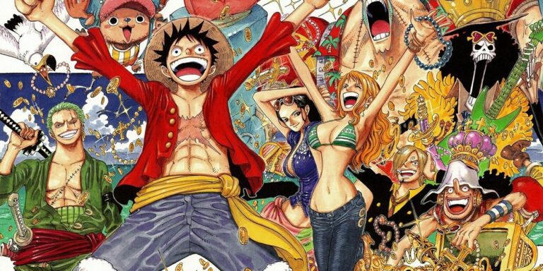 The cast of Eiichiro Oda's One Piece