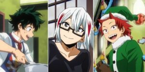 Split Image of Midoriya, Fuyumi and Kirishima