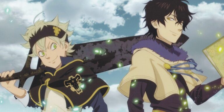 Asta and Yuno team up in Black Clover.