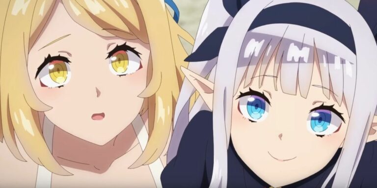 blonde girl and elf girl