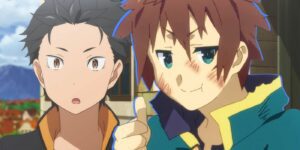 Subaru from Re:Zero and Kazuma from KonoSuba