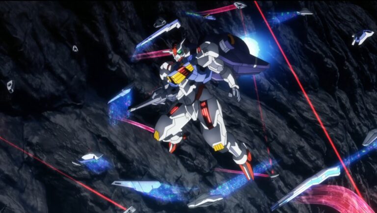 A noiva de dois tempos de Miorine neste clipe de anime 'Mobile Suit Gundam: The Witch From Mercury'
