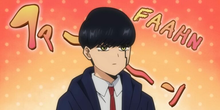 Mash from the new anime series Mashle: Magic and Muscles.