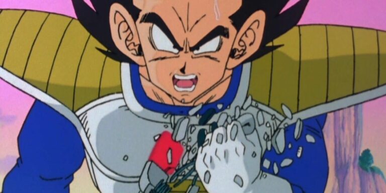 Vegeta In the It's Over 9000 Scene in Dragon Ball