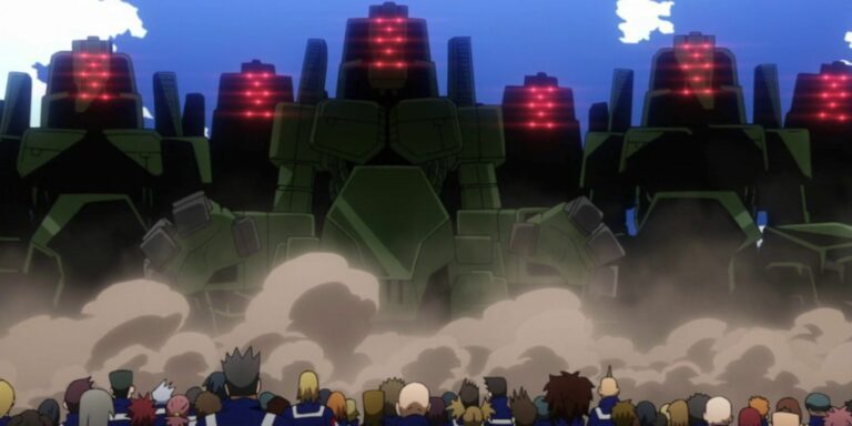 My Hero Academia Anime Entrance Exam Robots