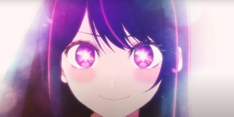 Ai Hoshino from Oshi no Ko prepares to sing